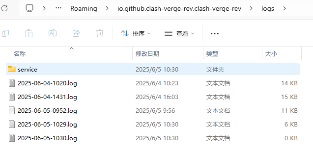 日志文件夹
